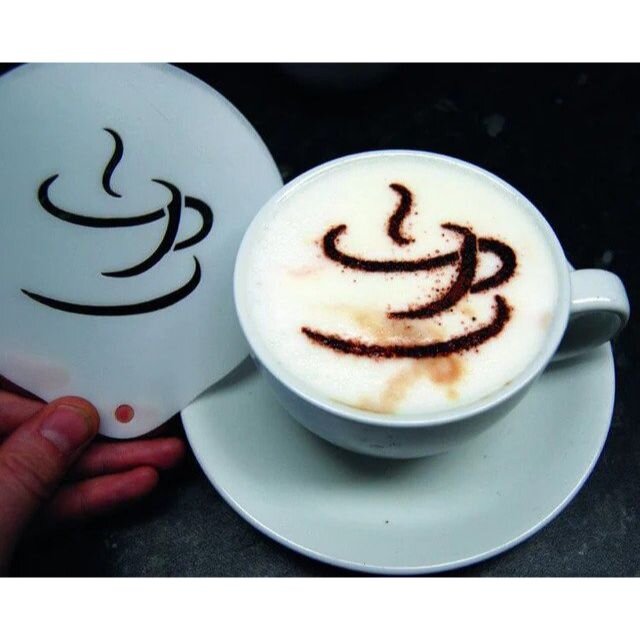 GALPADA Coffee Stencils Latte Art Barista Tools Coffee Stencils Latte Art  Heart Pattern Coffee Art Stencils