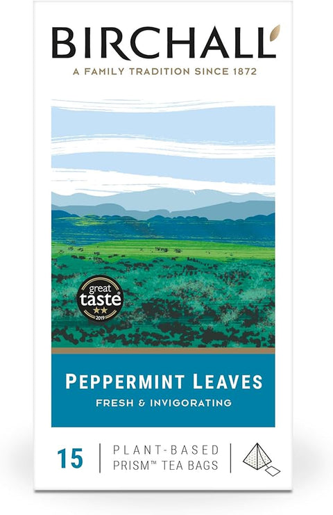 Birchall Peppermint Leaves Prism Tea bags (15)