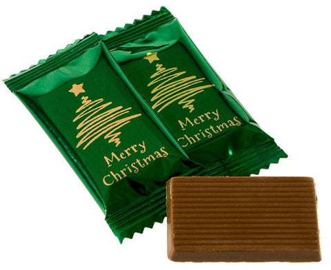 Xmas Milk Mint Chocolate Petits "Merry Christmas" (100)