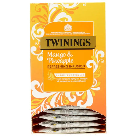 Twinings Mango & Pineapple Pyramid Tea Bags (15)