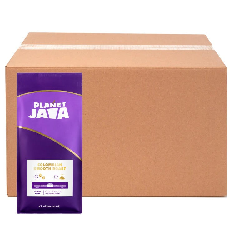 Planet Java Colombian Smooth Roast Coffee Beans | 25 x 1Kg – A1 Coffee