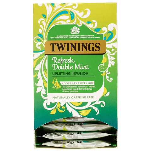 Twinings Refresh Double Mint Pyramid Tea Bags (15)