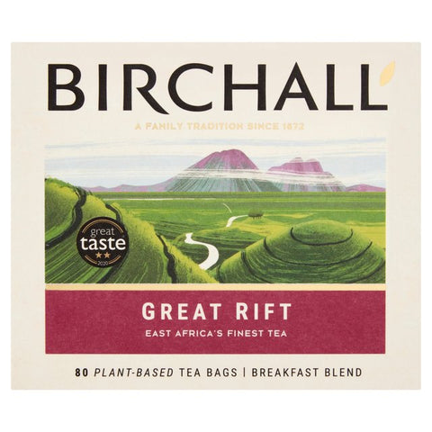 Birchall Great Rift Rainforest Breakfast Prism Tea bags (80)