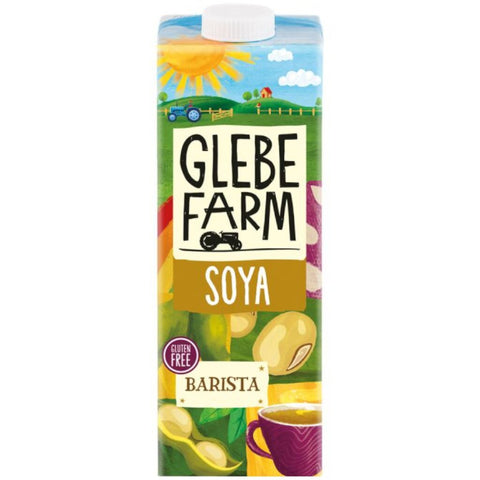 Glebe Farm Barista Soya Milk (6 x 1 Litre) - BBE 20/6/24