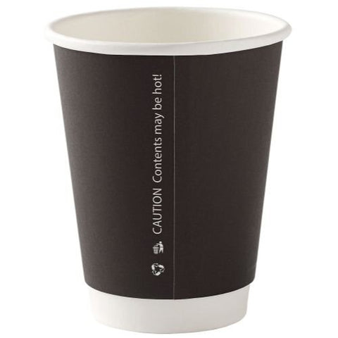 12oz Black Double Wall Cups (500)