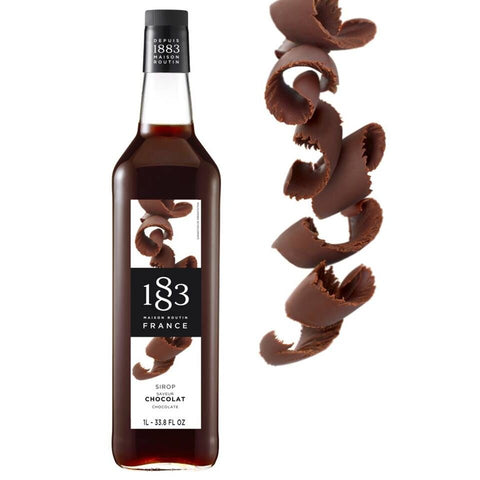 1883 Maison Routin Chocolate Syrup - 1 Litre (Glass Bottle)