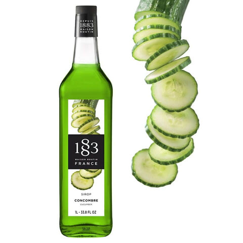1883 Maison Routin Cucumber Syrup - 1 Litre (Glass Bottle)