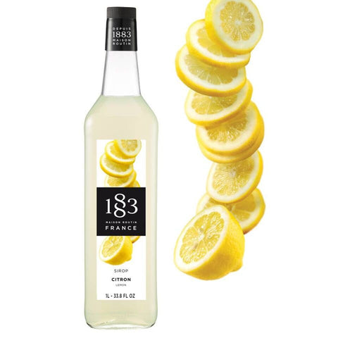1883 Maison Routin Lemon Syrup - 1 Litre (Glass Bottle)