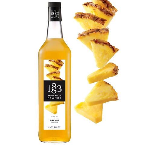 1883 Maison Routin Pineapple Syrup - 1 Litre (Glass Bottle)