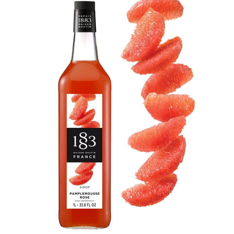 1883 Maison Routin Pink Grapefruit Syrup - 1 Litre (Glass Bottle)