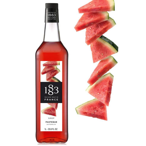 1883 Maison Routin Watermelon Syrup - 1 Litre (Glass Bottle)