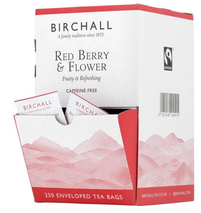 Birchall Fairtrade Red Berry & Flower Tea bags 250 – A1 Coffee