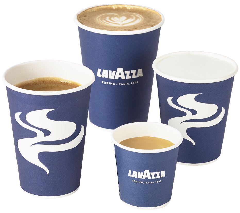 Lavazza 8oz Disposable Paper Cups  Pack Of 100 Takeaway Cups – A1 Coffee