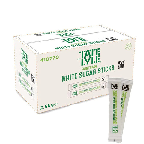 Fairtrade White Sugar Sticks - Tate & Lyle (1000)