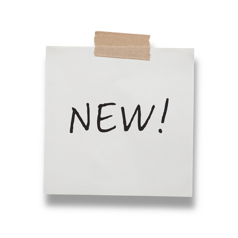 Hand written note saying "NEW"