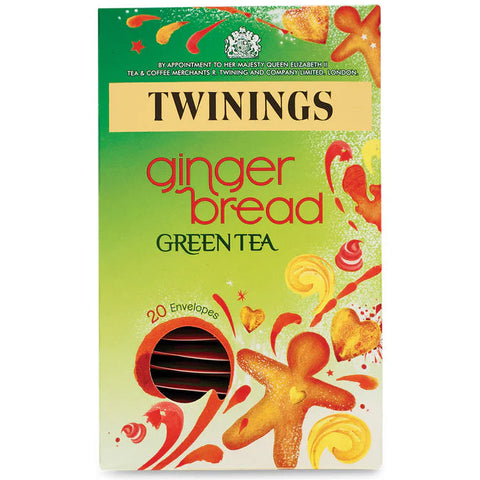 Twinings Gingerbread Indulgence Green Envelope Tea Bags (20)