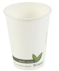12oz Compostable White PLA Cups