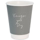 12oz Grey Signature Double Wall Cups