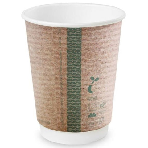 12oz Vegware Kraft Double Wall Cups