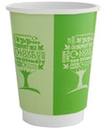12oz Vegware Green Double Wall Cups