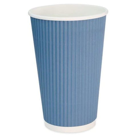 16oz Blue Signature Ripple Cups