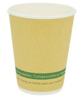 16oz Kraft Ripple Compostable Cups