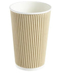 16oz Kraft Ripple Cups