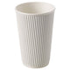 16oz White Ripple Cups
