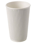 16oz White Ripple Cups 