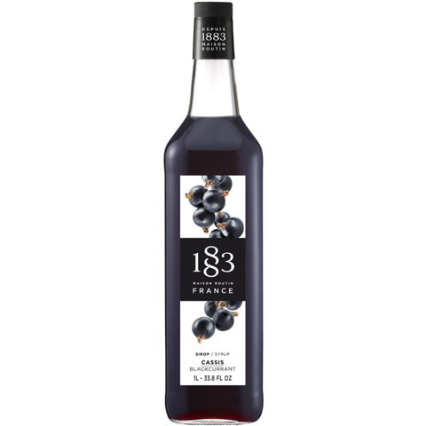 1883 Maison Routin Blackcurrant Flavouring Syrup (1 Litre)