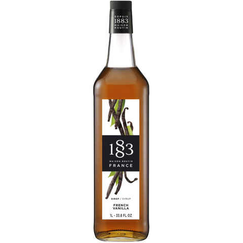1883 Maison Routin French Vanilla Syrup - 1 Litre (Glass Bottle)