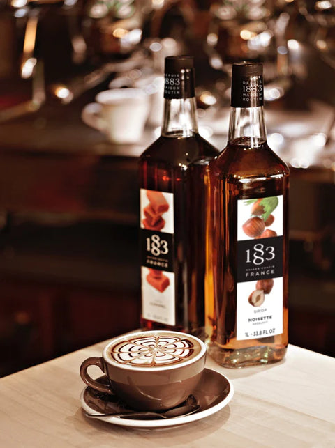 1883 Maison Routin Toffee Crunch Syrup - 1 Litre (Glass Bottle)
