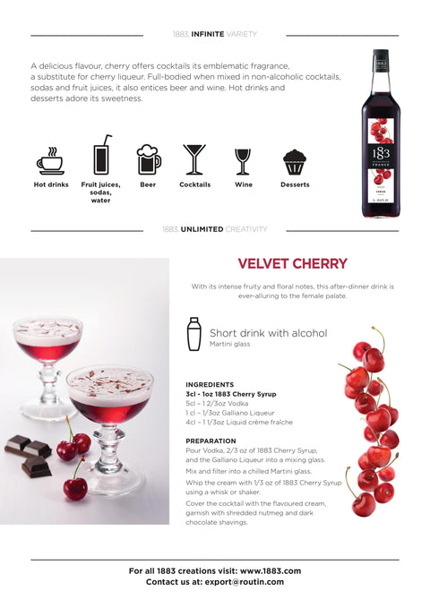 1883 Maison Routin Cherry Leaflet 