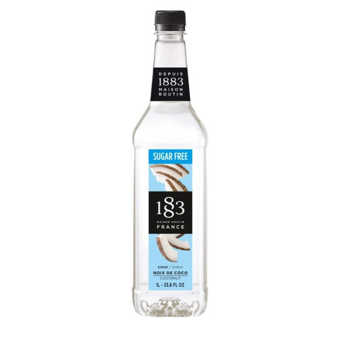 1883 Maison Routin Coconut Sugar Free Syrup - 1 Litre (Plastic Bottle)