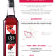 1883 Maison Routin Grenadine Syrup PET Bottle Spec
