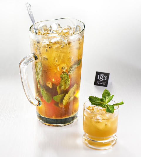 1883 Maison Routin Peach Iced Tea Syrup - 1 Litre (Glass Bottle)
