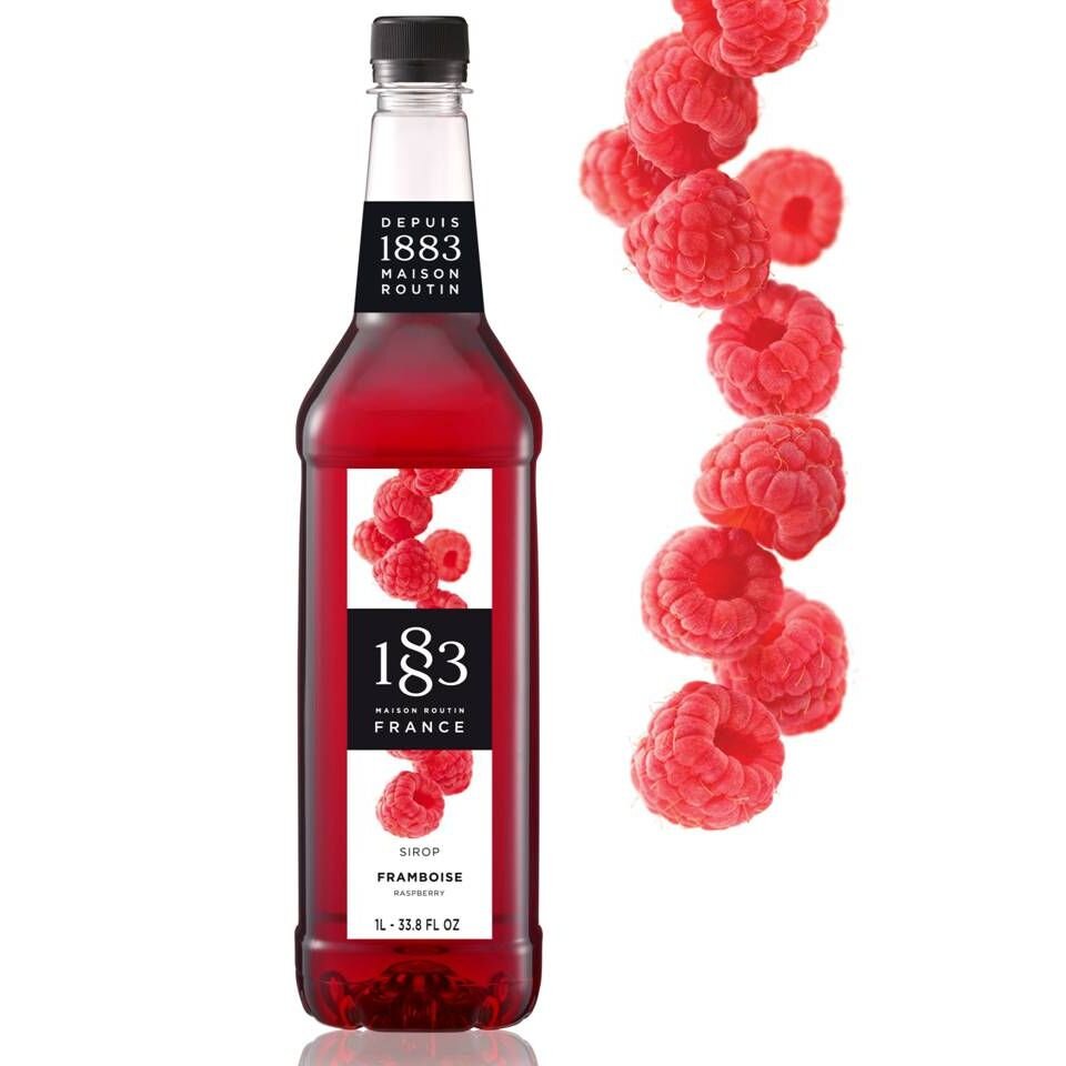 1883 Maison Routin Raspberry Syrup | 1 Litre Plastic Bottle – A1 Coffee