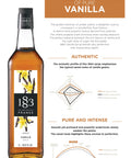 1883 Maison Routin Vanilla Syrup Specification