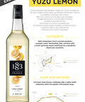 1883 Maison Routin Yuzu Lemon Syrup Specification