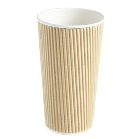 20oz Kraft Ripple Cups