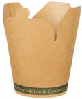 26oz Kraft Compostable Round Food Pails