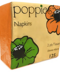 2 Ply Napkin - Orange 40x40cm 4 Fold 