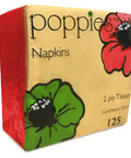 2 Ply Napkin - Red 33x33cm 4 Fold