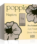 2 Ply Napkin - Unbleached 40x40cm 8 Fold (100)