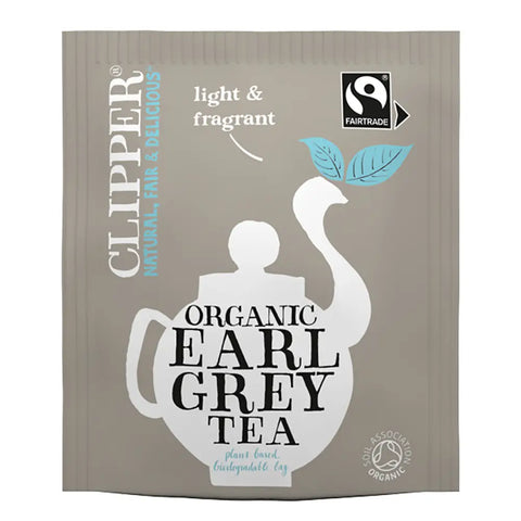 Clipper Fairtrade Organic Earl Grey Envelope Tea Bags (6 x 25)