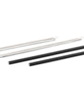 Paper Straws - Black Wrapped 197 x 6mm