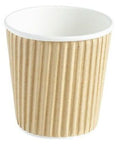 4oz Kraft Ripple Cups