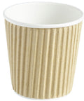 4oz Kraft Ripple Disposable Cups