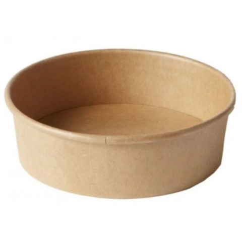 500ml Small Kraft Salad Bowls