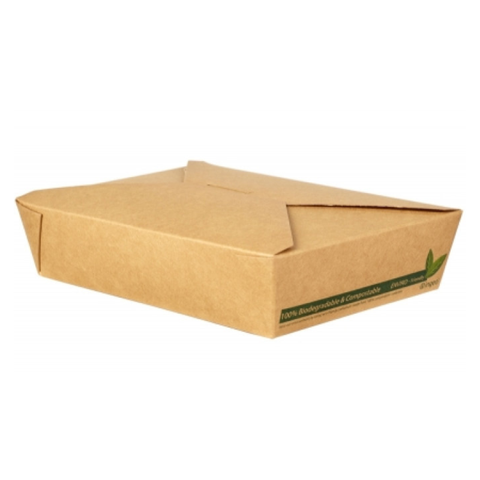 51oz Kraft Compostable Food Box (50)